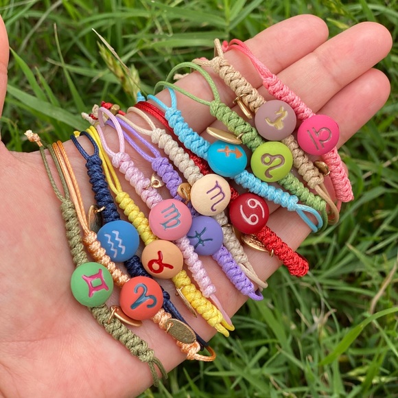 Hand Crafted Jewelry - Handmade Zodiac Astrological Sign Rope Bracelet